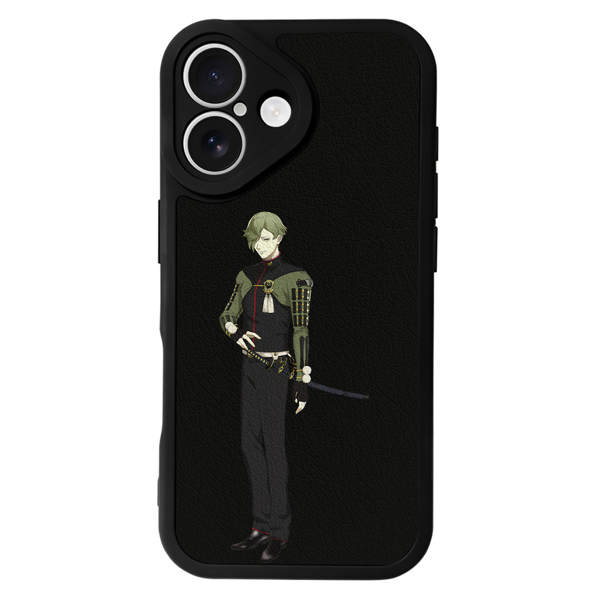 （画像用） 刀剣乱舞 Touken Ranbu 【iPhone 16シリーズ対応】シリコンスマホケース（レザー調） 材質：シリコン